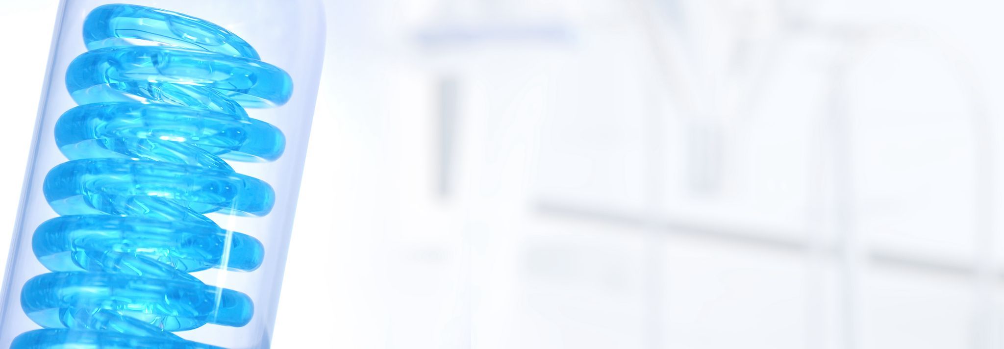 Banner with dermal filler gel being tested for pressure