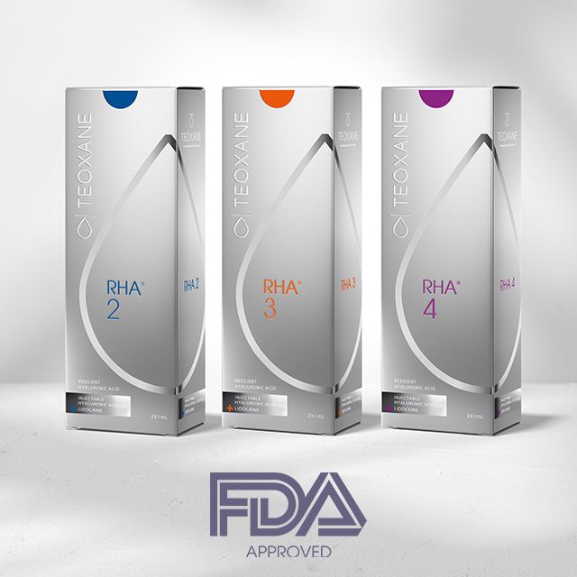 FDA approval for RHA® 2, RHA® 3, RHA® 4 for the correction of moderate to severe dynamic facial wrinkles and folds.
