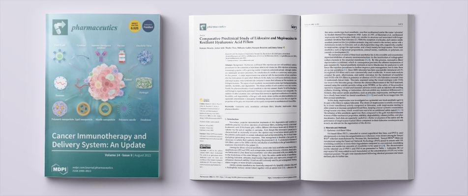 Comparative Preclinical Study of Lidocaine and Mepivacaine in Resilient Hyaluronic Acid Fillers